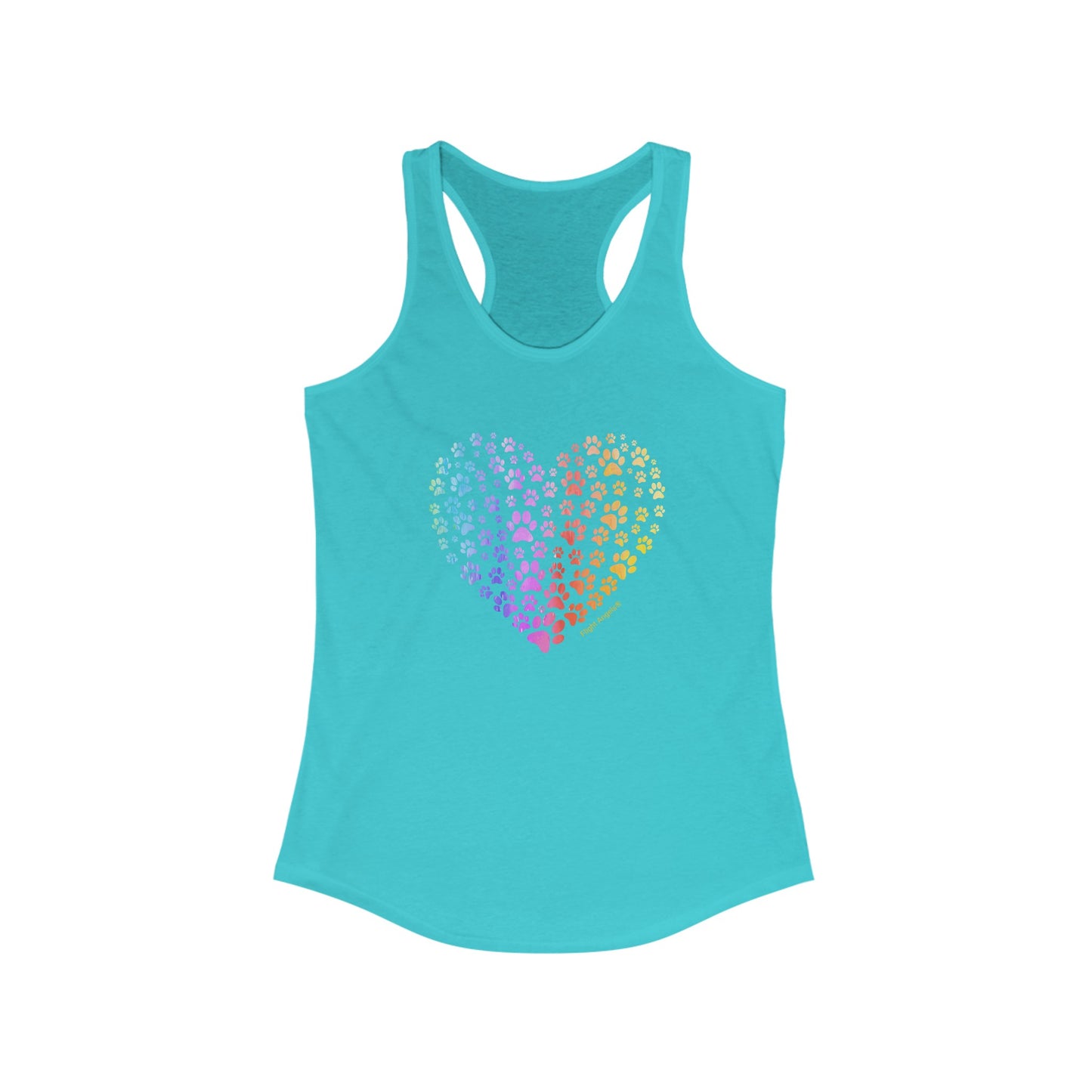 Paw Heart Women's Racerback Tank
