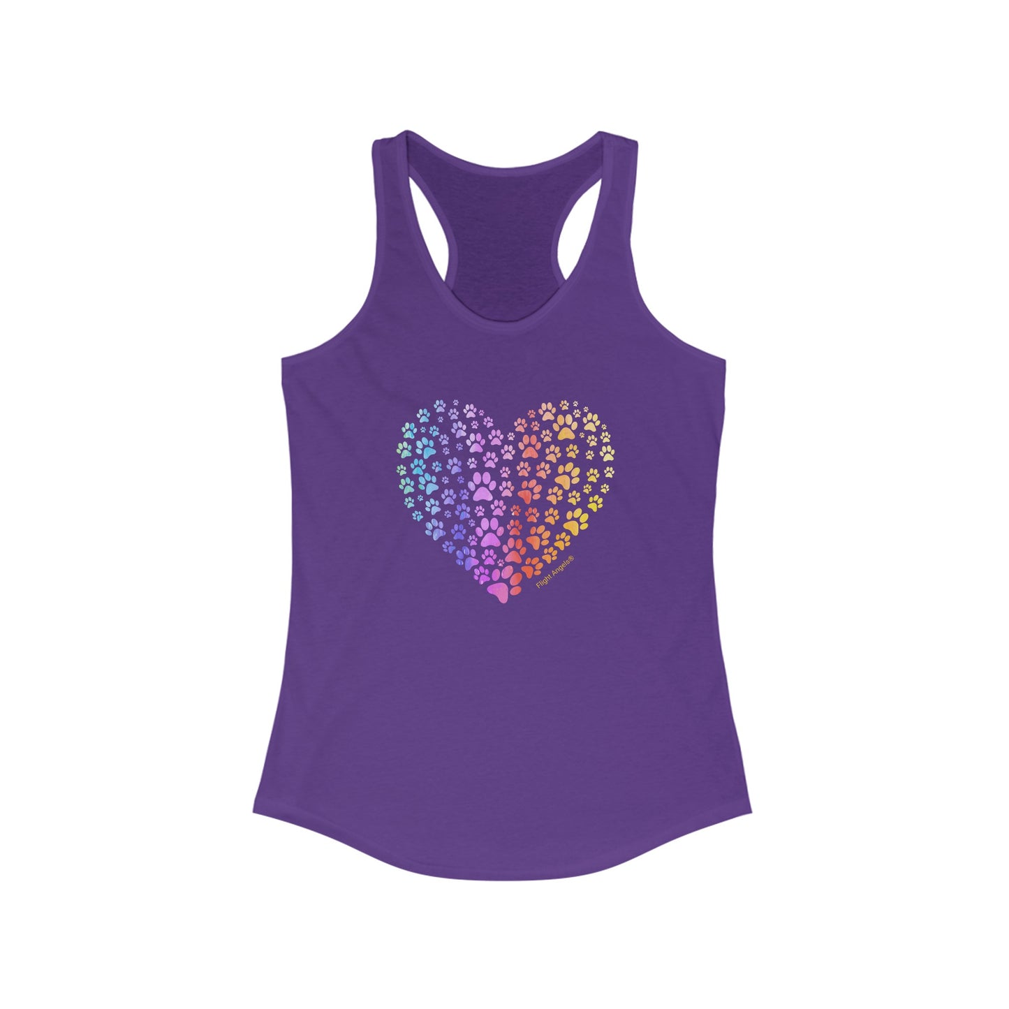 Paw Heart Women's Racerback Tank