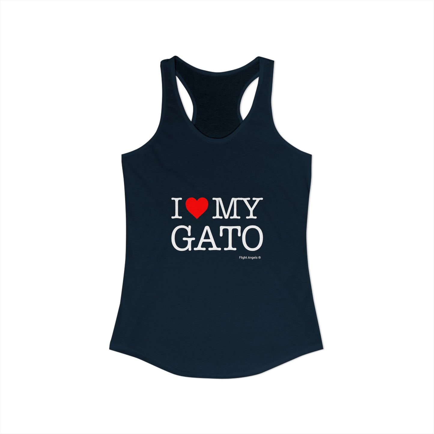 I Love My Gato Women's Racerback Tank