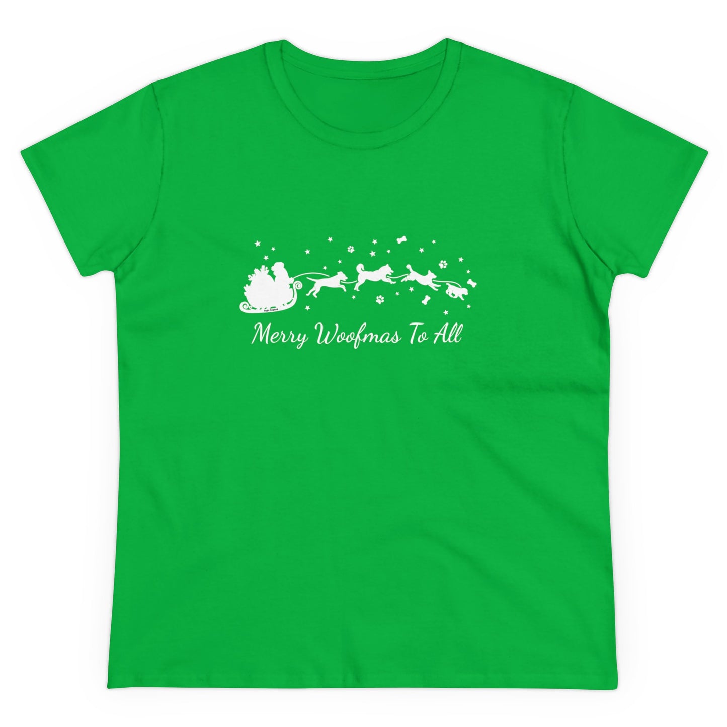 Christmas Dog Sleigh Women's Tee