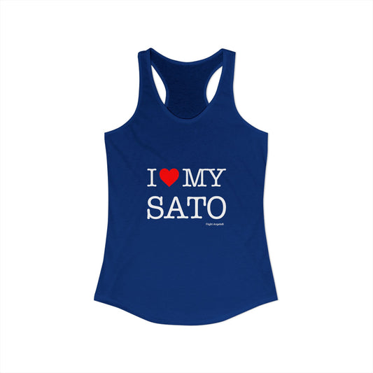 I Love My Sato Women's Racerback Tank
