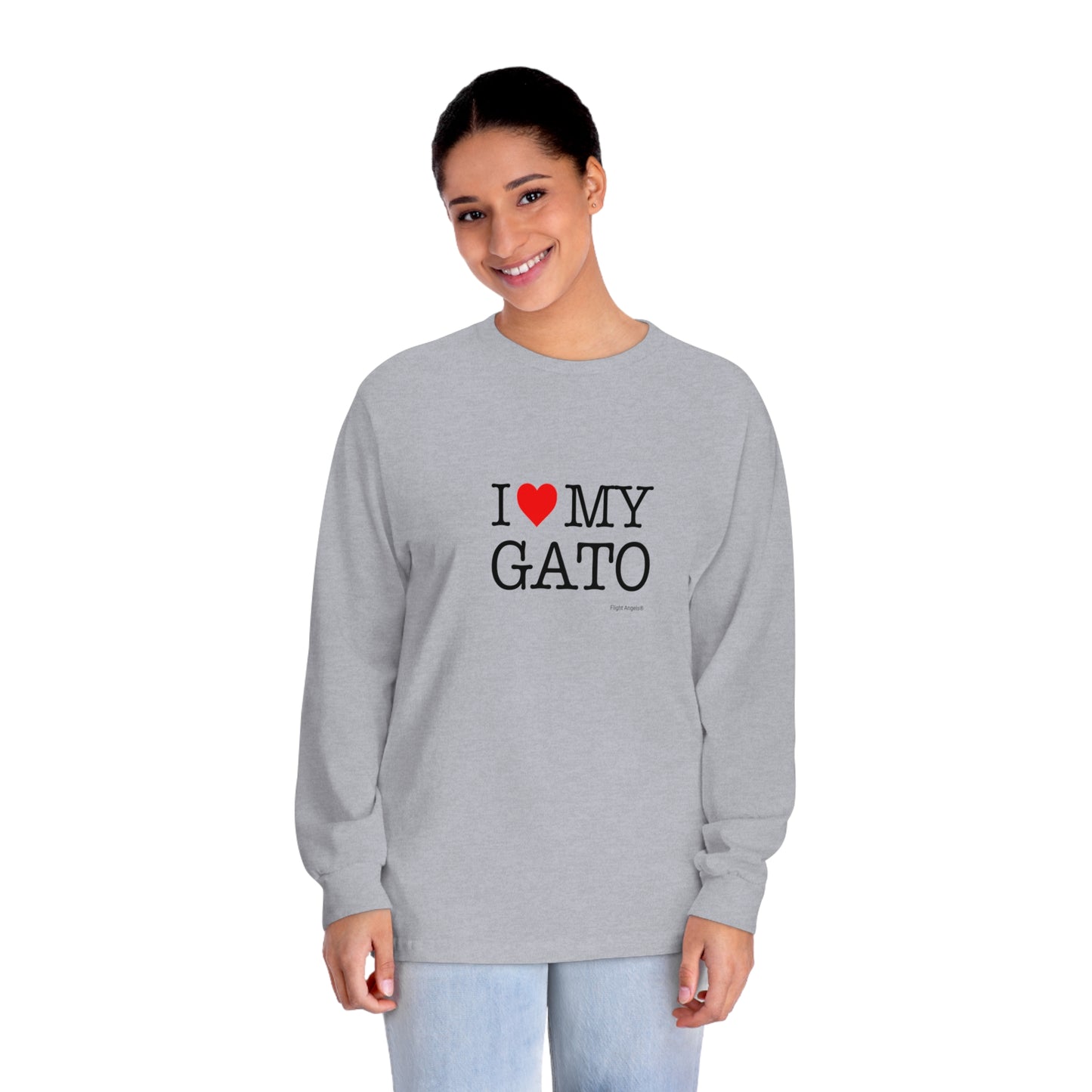 I Love My Gato Unisex Long Sleeve Tee