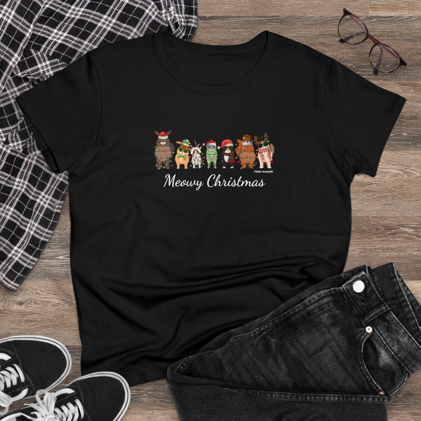 Cat Christmas Women's Tee