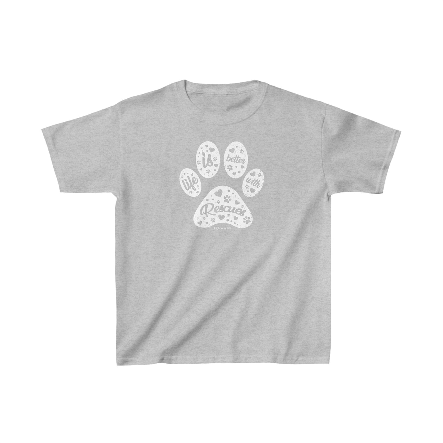 Life is Better with Rescues Kids Tee