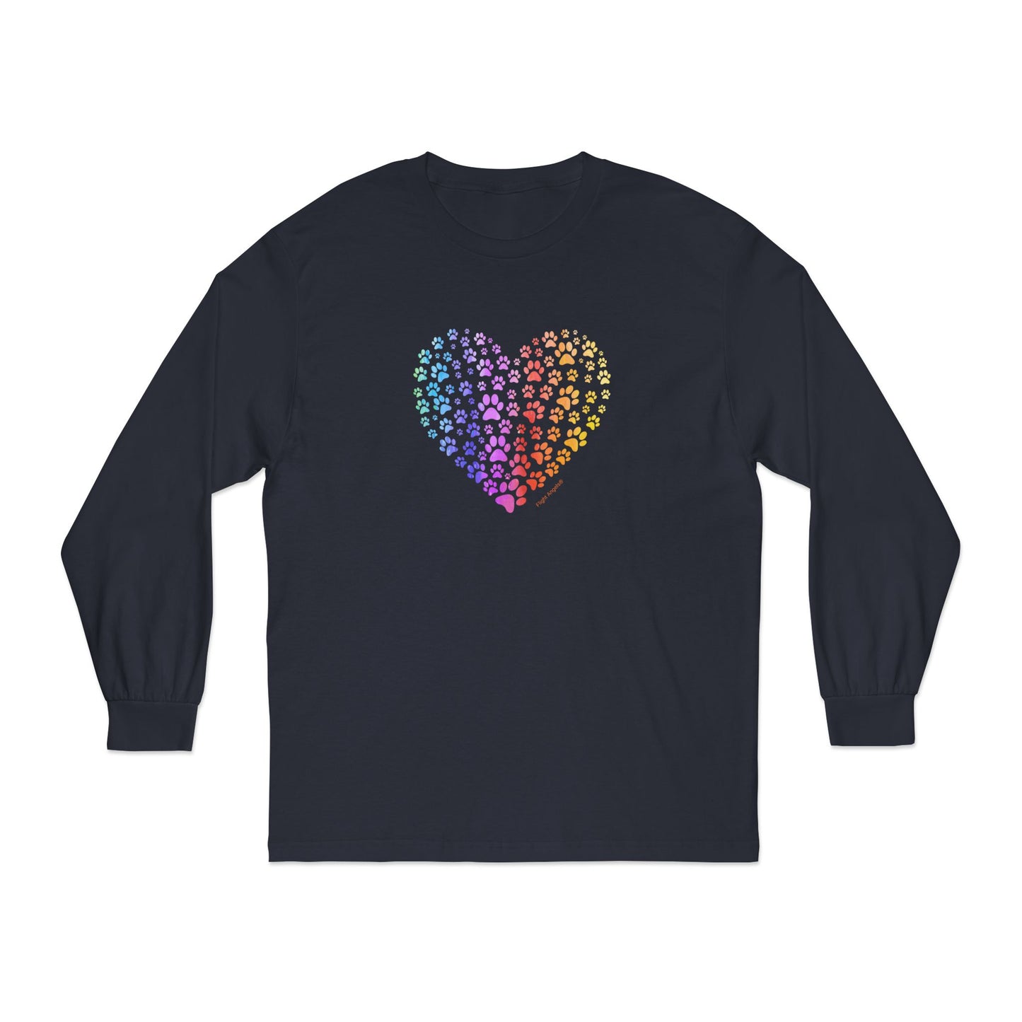 Paw Heart Unisex Long Sleeve Tee