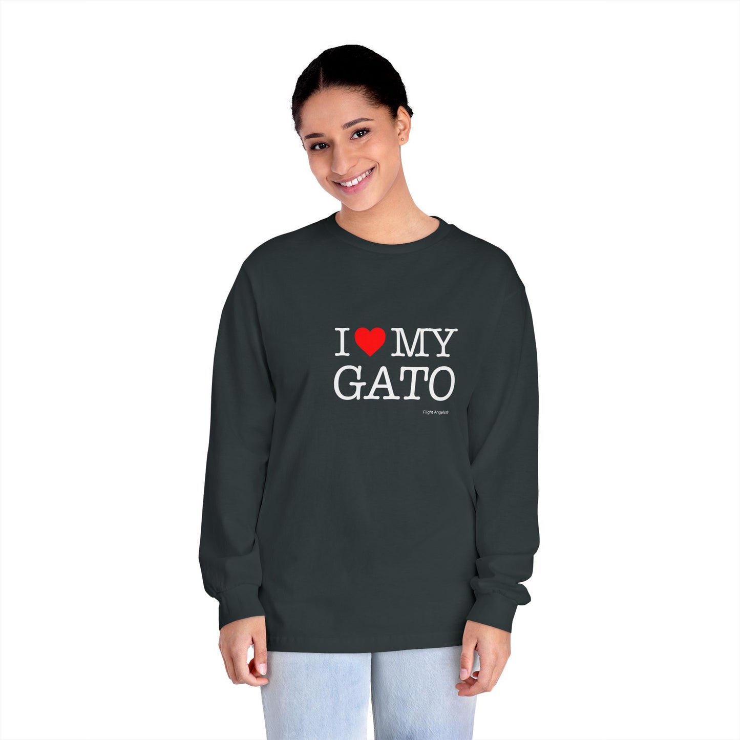 I Love My Gato Unisex Long Sleeve Tee