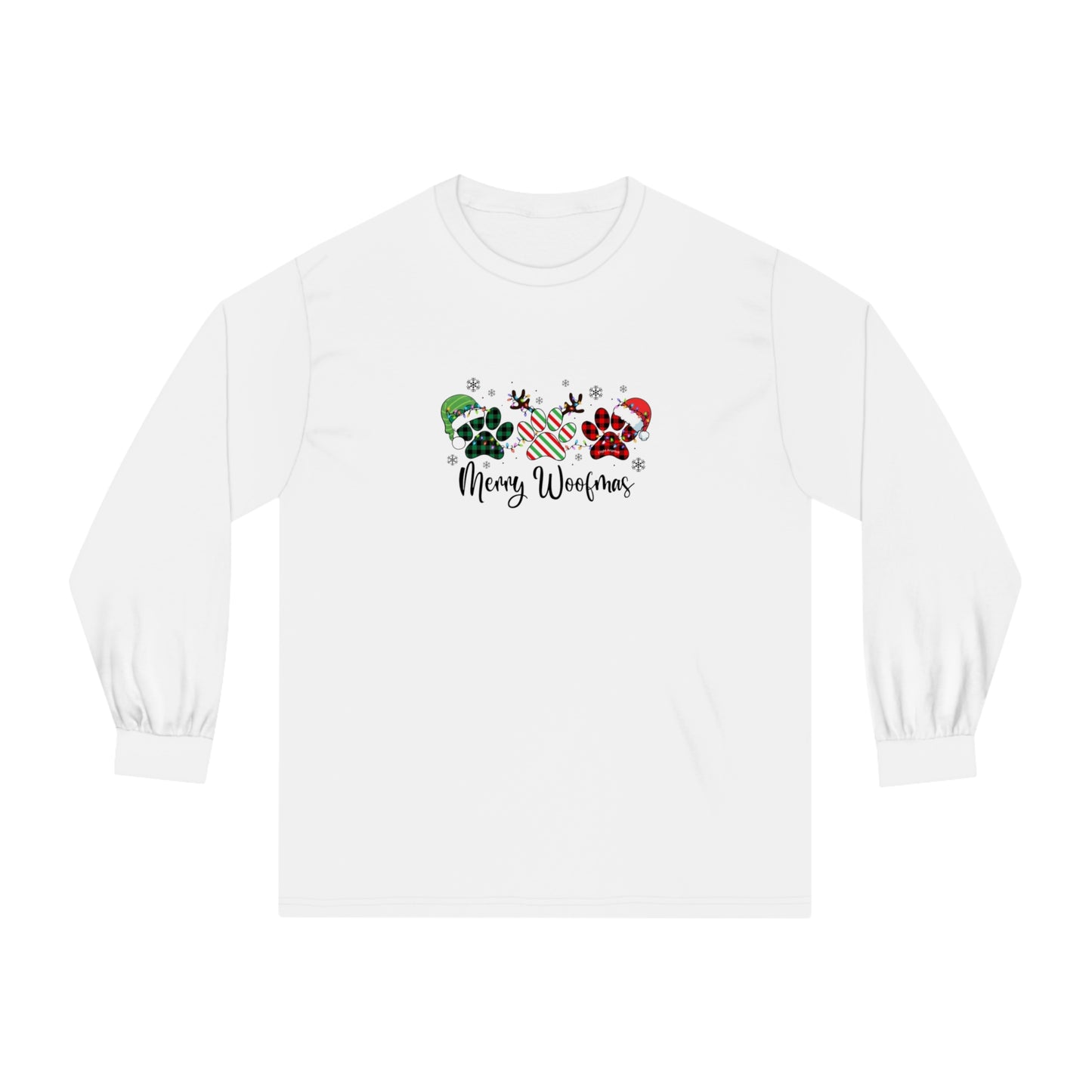 Merry Woofmas Paws Unisex Long Sleeve Tee