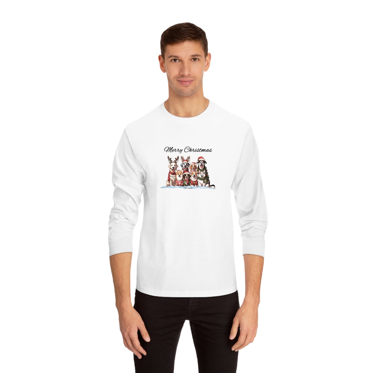 Dog Christmas Unisex Long Sleeve Tee