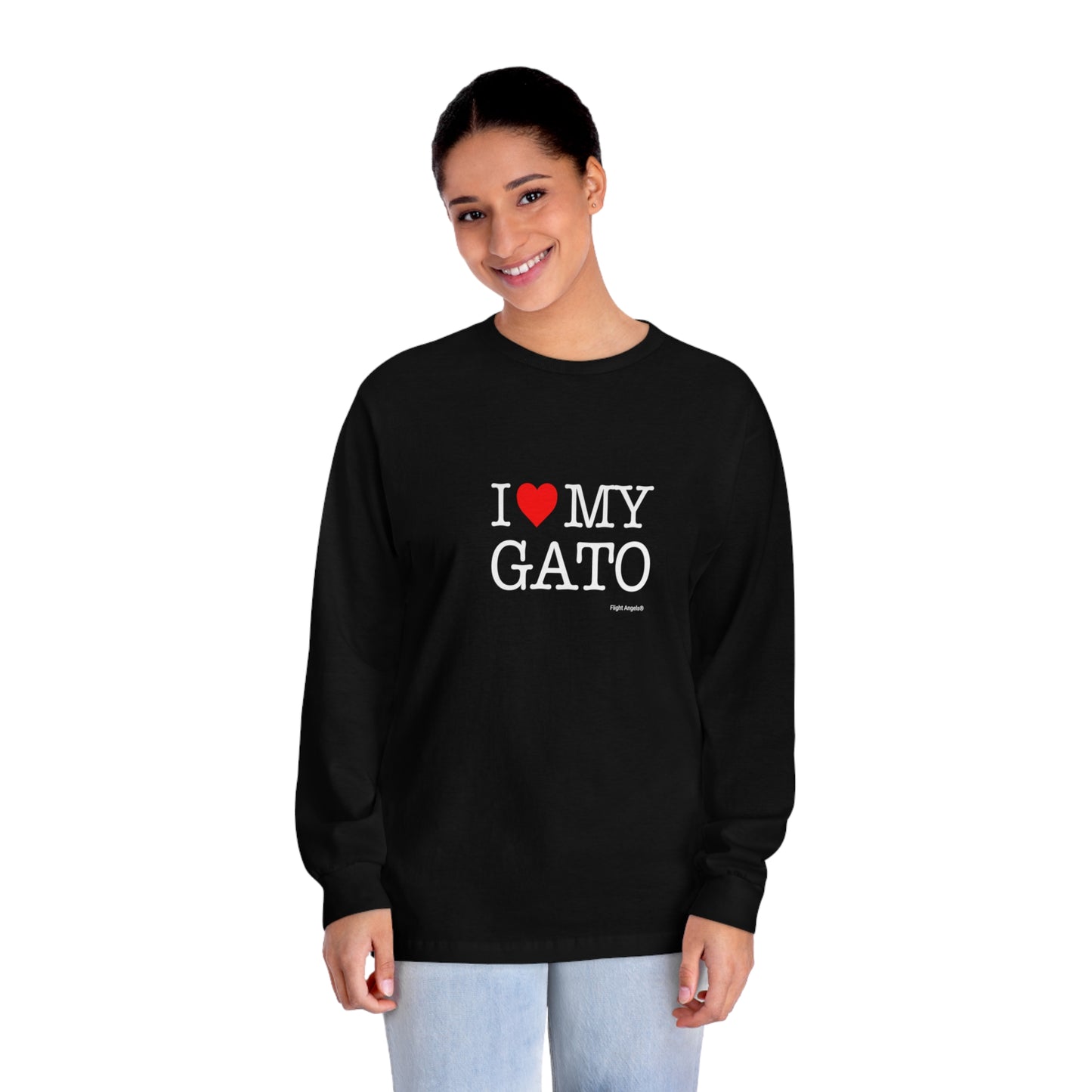 I Love My Gato Unisex Long Sleeve Tee