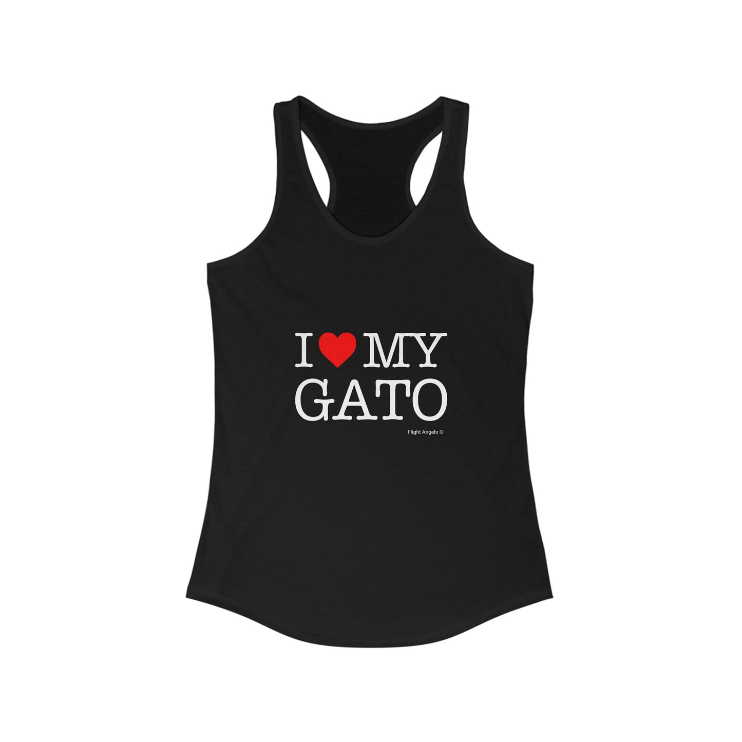 I Love My Gato Women's Racerback Tank