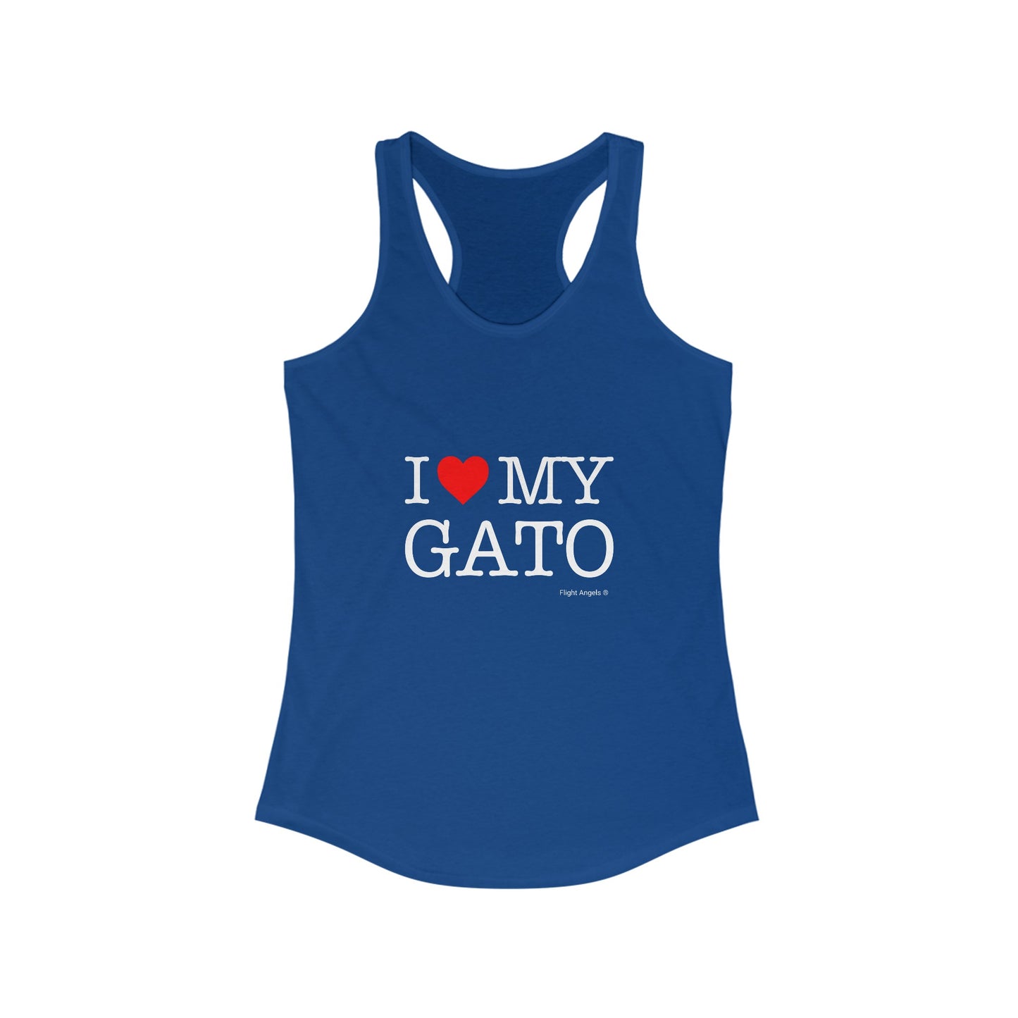 I Love My Gato Women's Racerback Tank