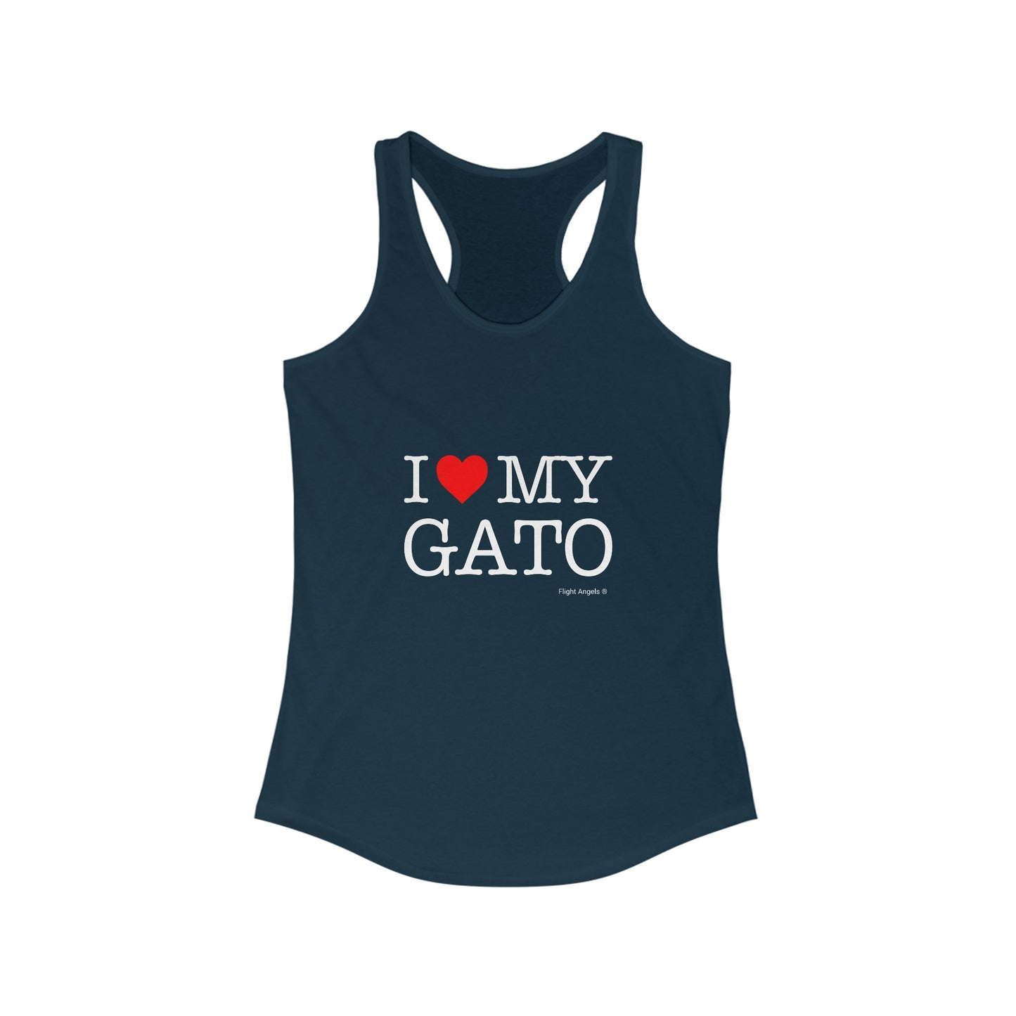 I Love My Gato Women's Racerback Tank