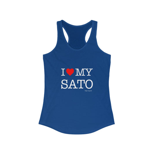 I Love My Sato Women's Racerback Tank