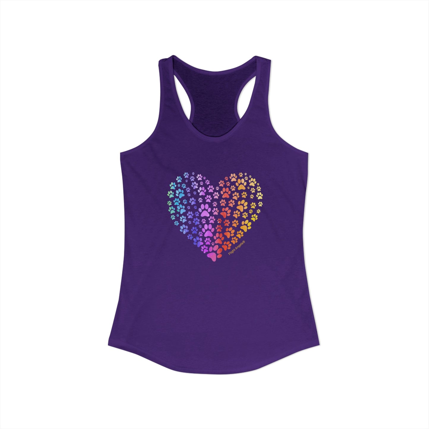 Paw Heart Women's Racerback Tank