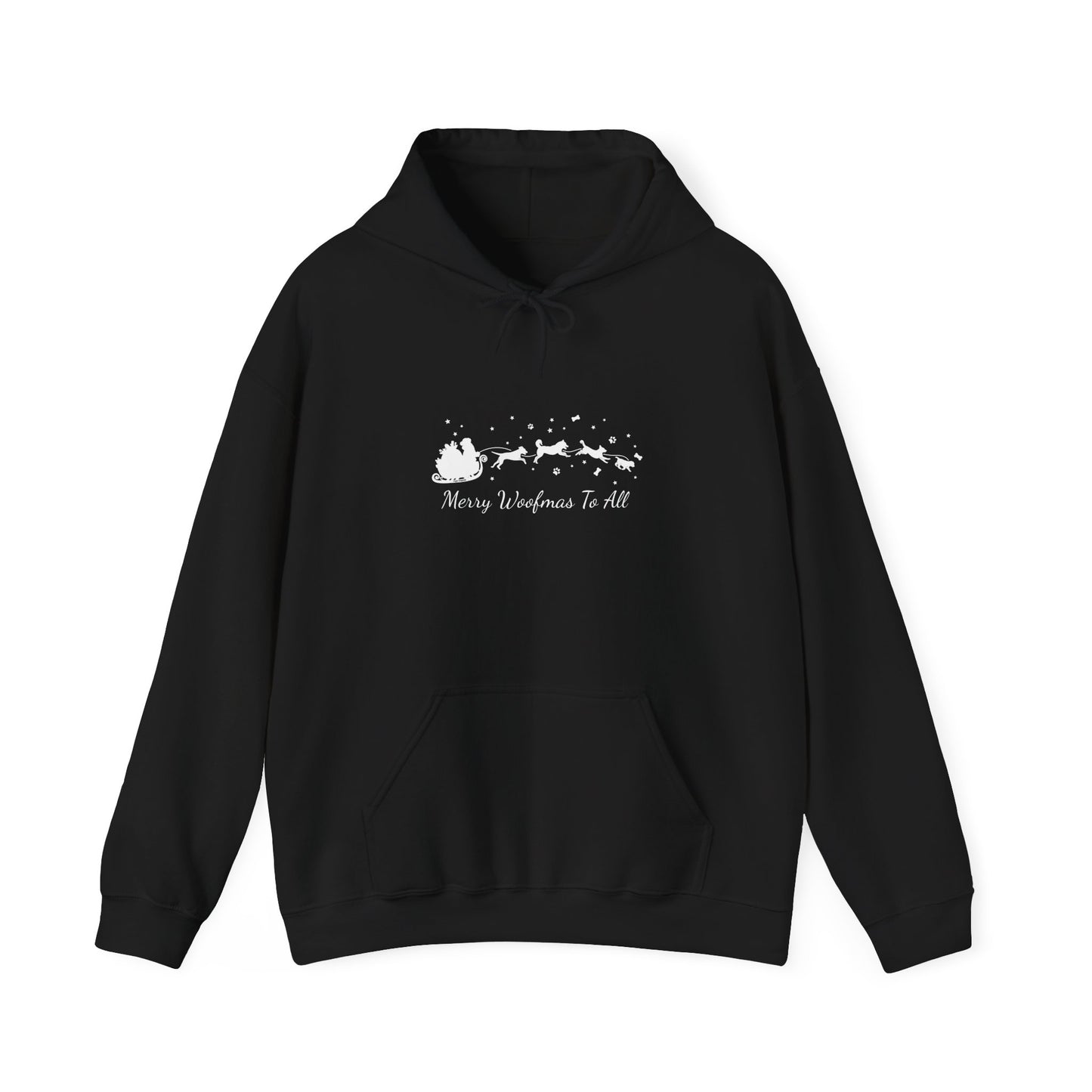 Christmas Dog Sleigh Unisex Hooded Sweatshirt
