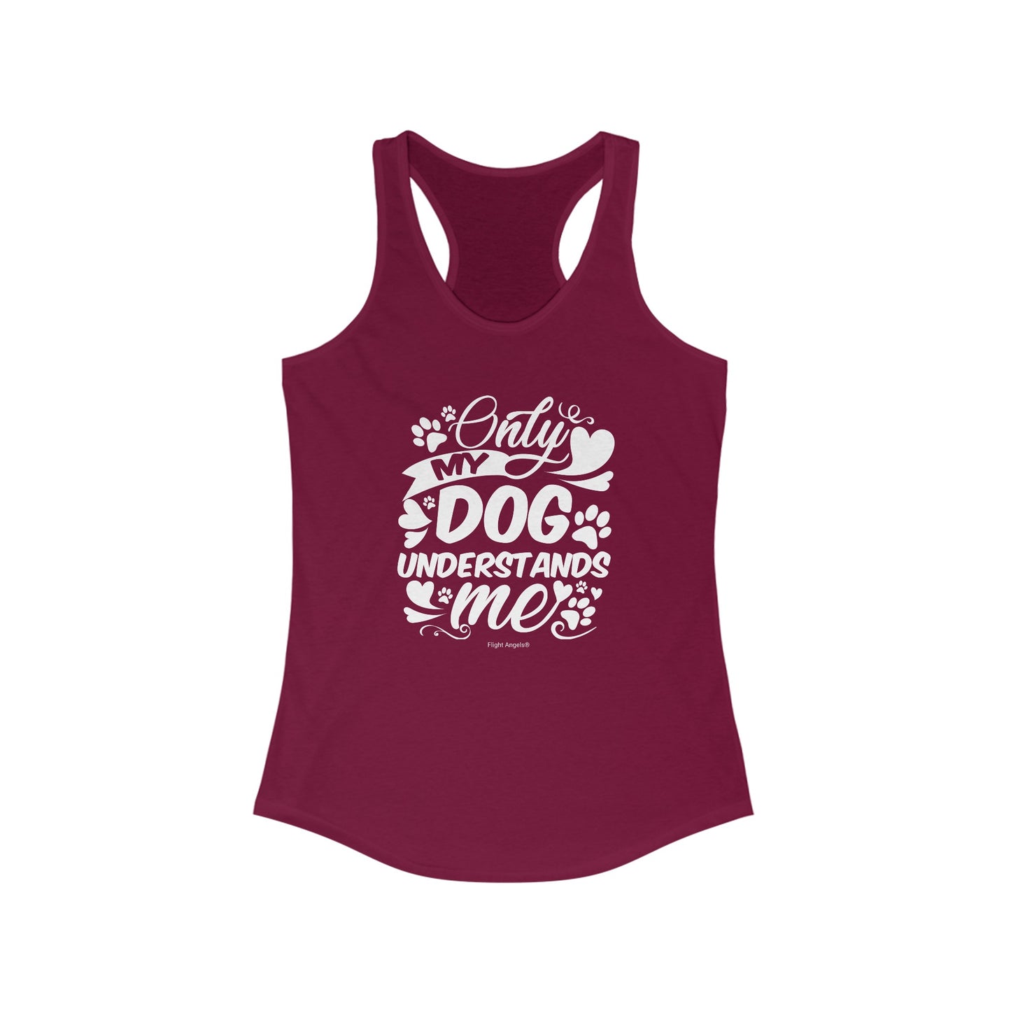 Only My Dog Understands Me Women's Racerback Tank
