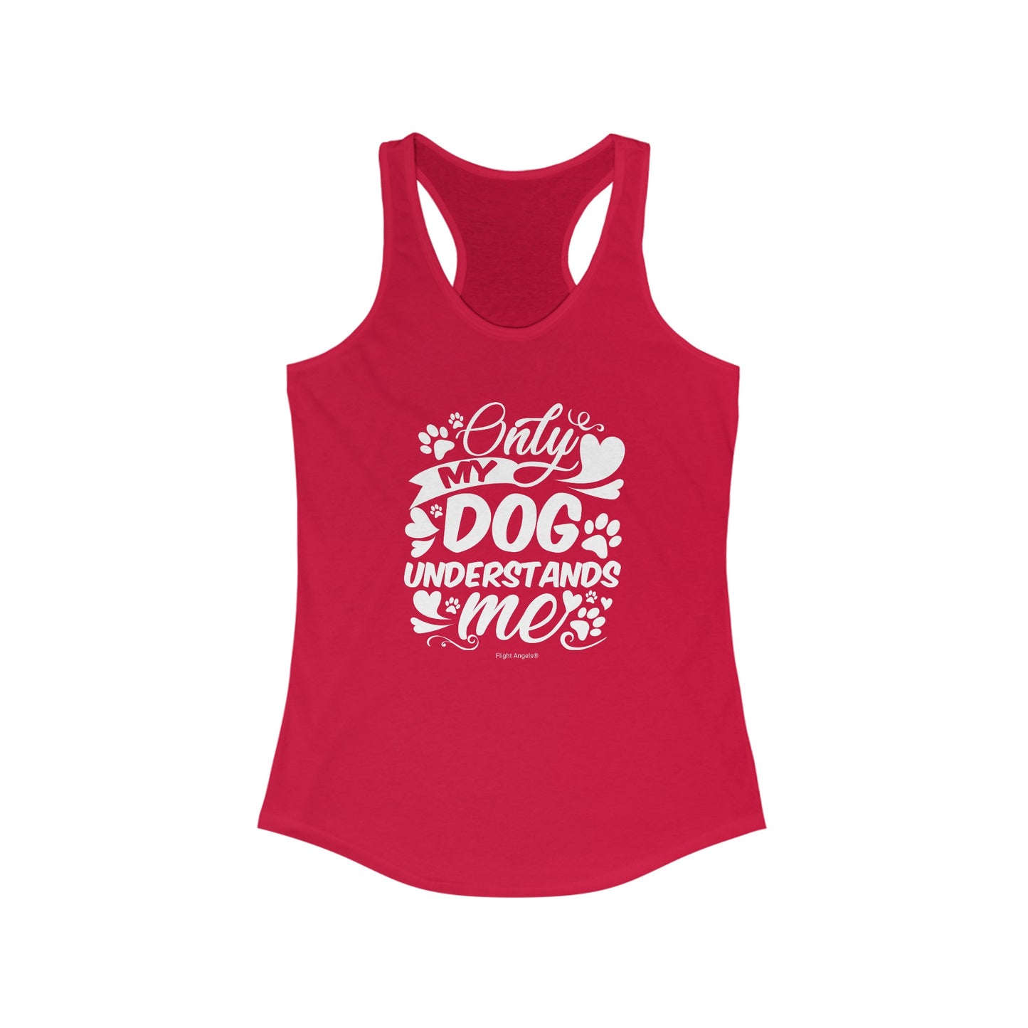 Only My Dog Understands Me Women's Racerback Tank