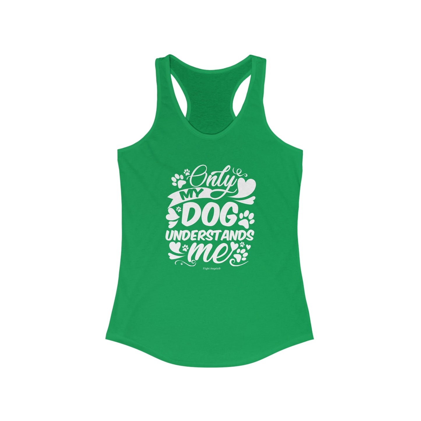 Only My Dog Understands Me Women's Racerback Tank
