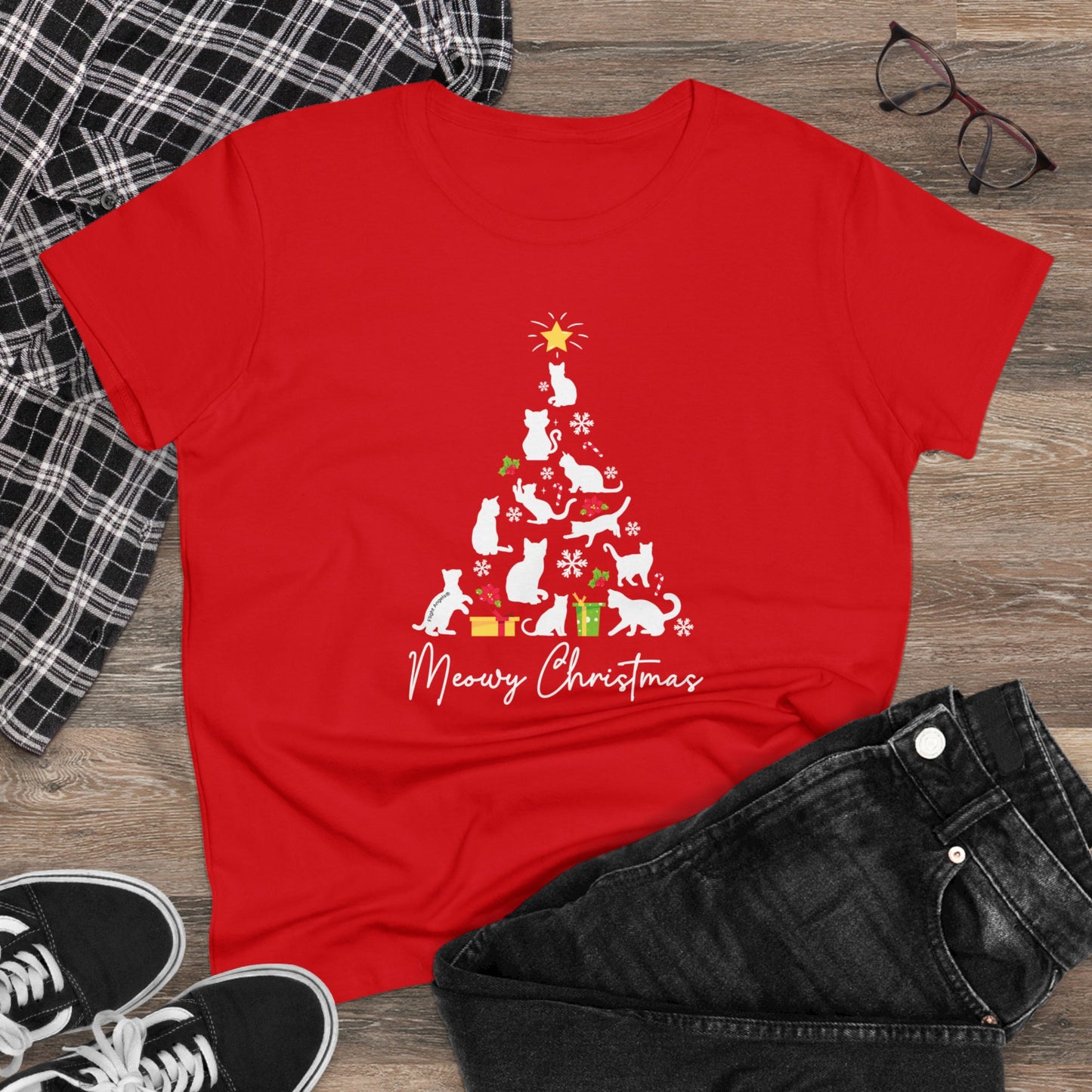 Meowy Christmas Women's Tee