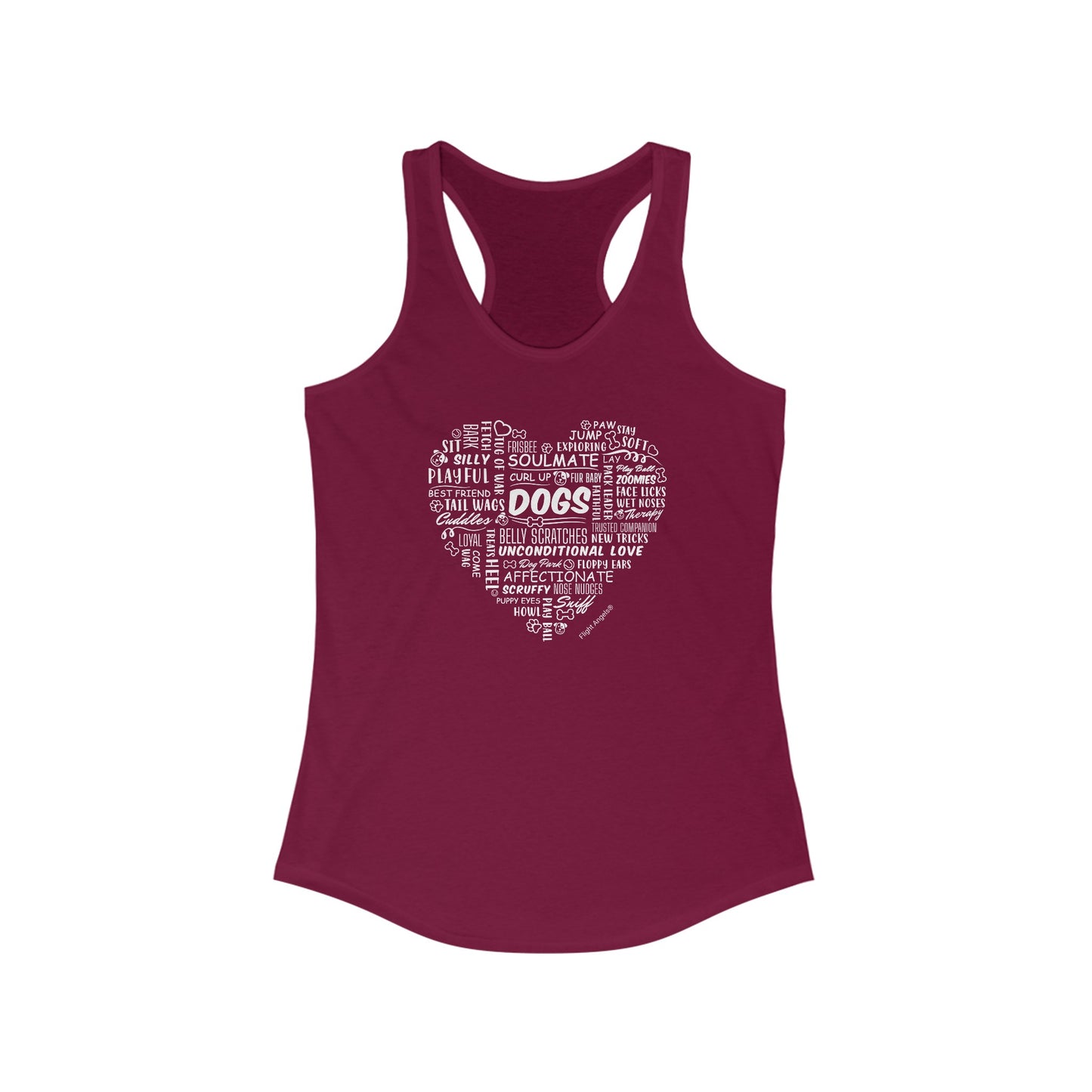 Heart Dogs Women's Racerback Tank
