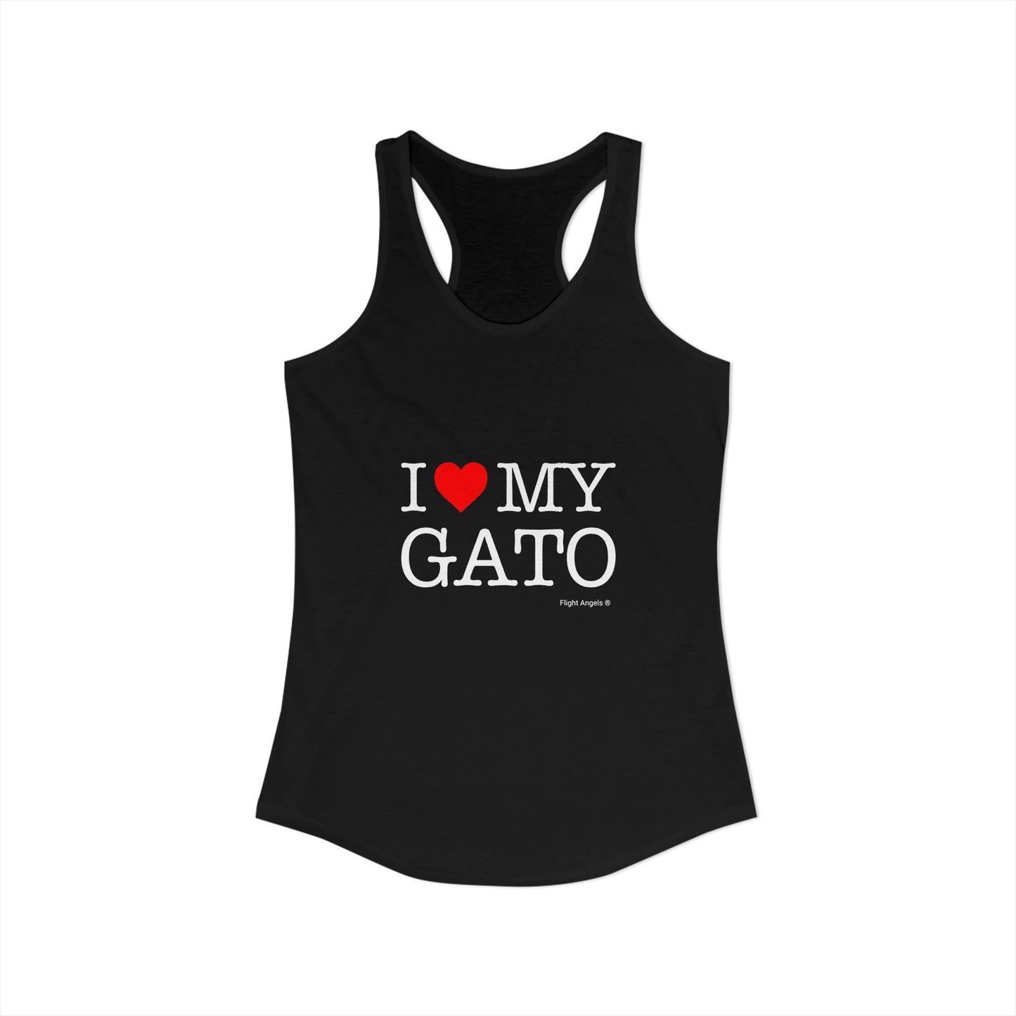 I Love My Gato Women's Racerback Tank