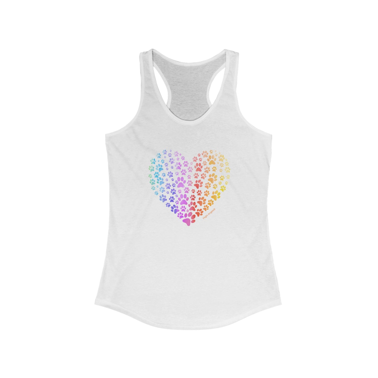Paw Heart Women's Racerback Tank