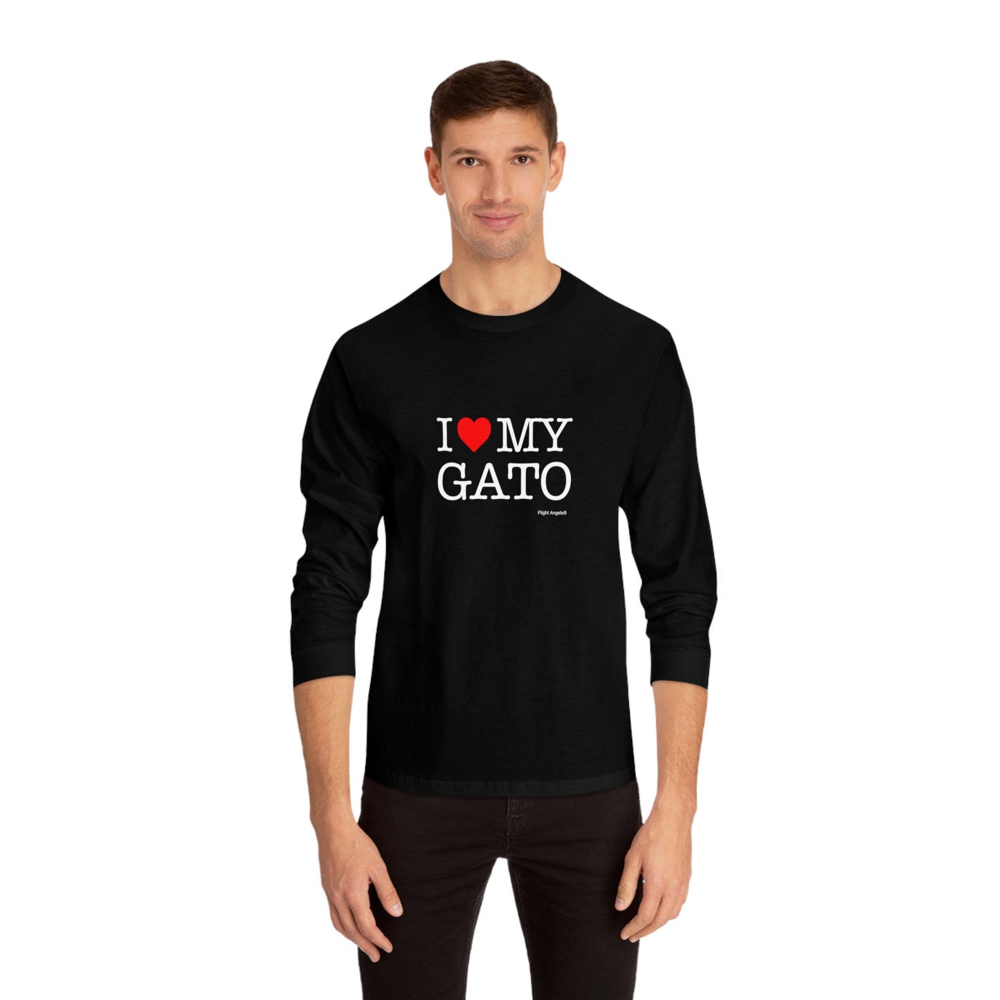 I Love My Gato Unisex Long Sleeve Tee