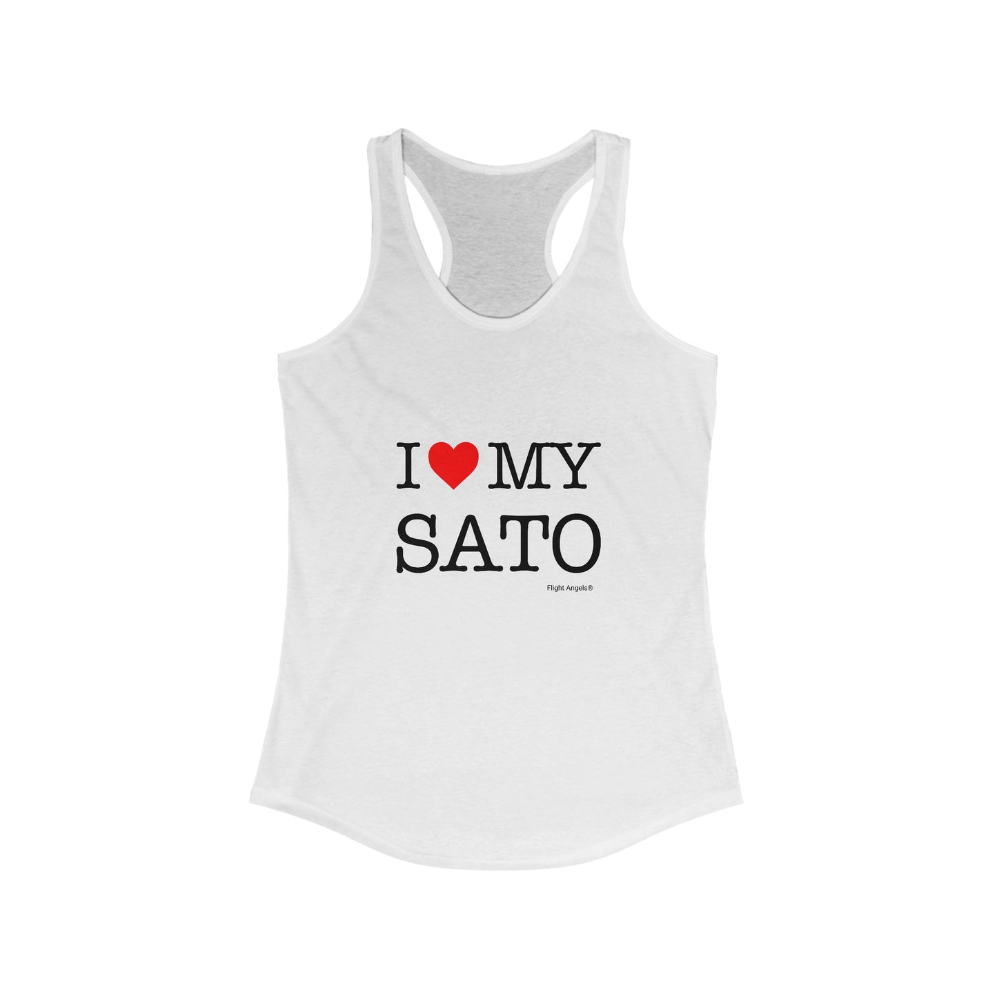 I Love My Sato Women's Racerback Tank