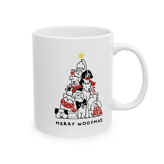 Merry Woofmas Ceramic Mug 11oz