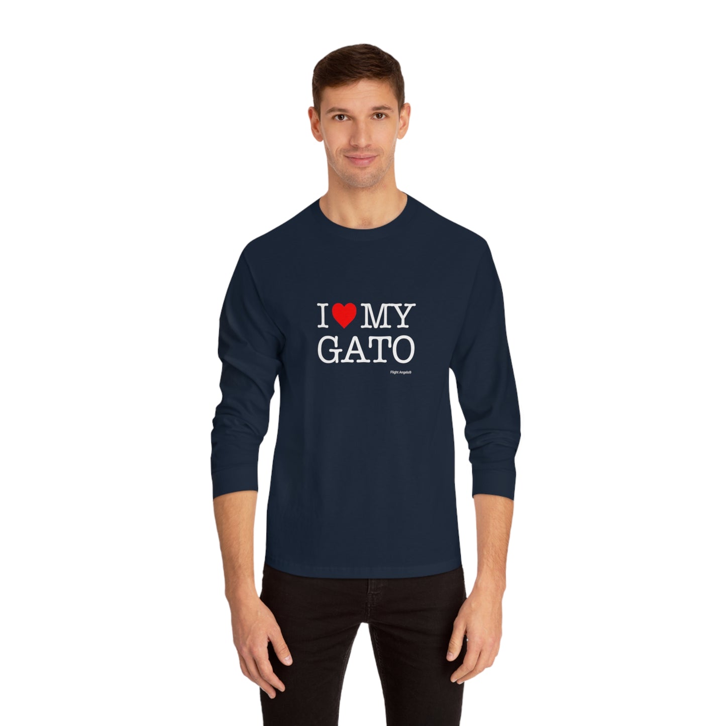 I Love My Gato Unisex Long Sleeve Tee