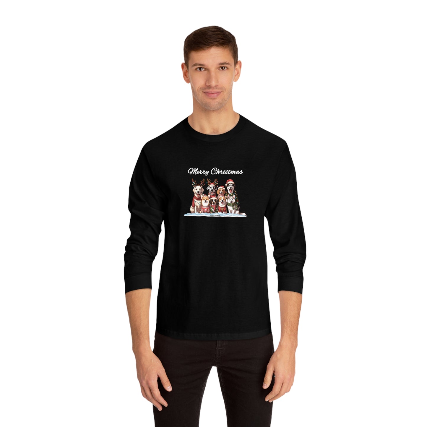 Dog Christmas Unisex Long Sleeve Tee