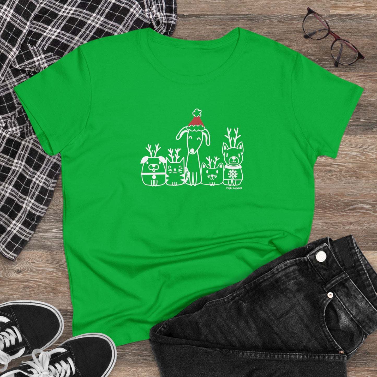 Holiday Pets Women's Tee