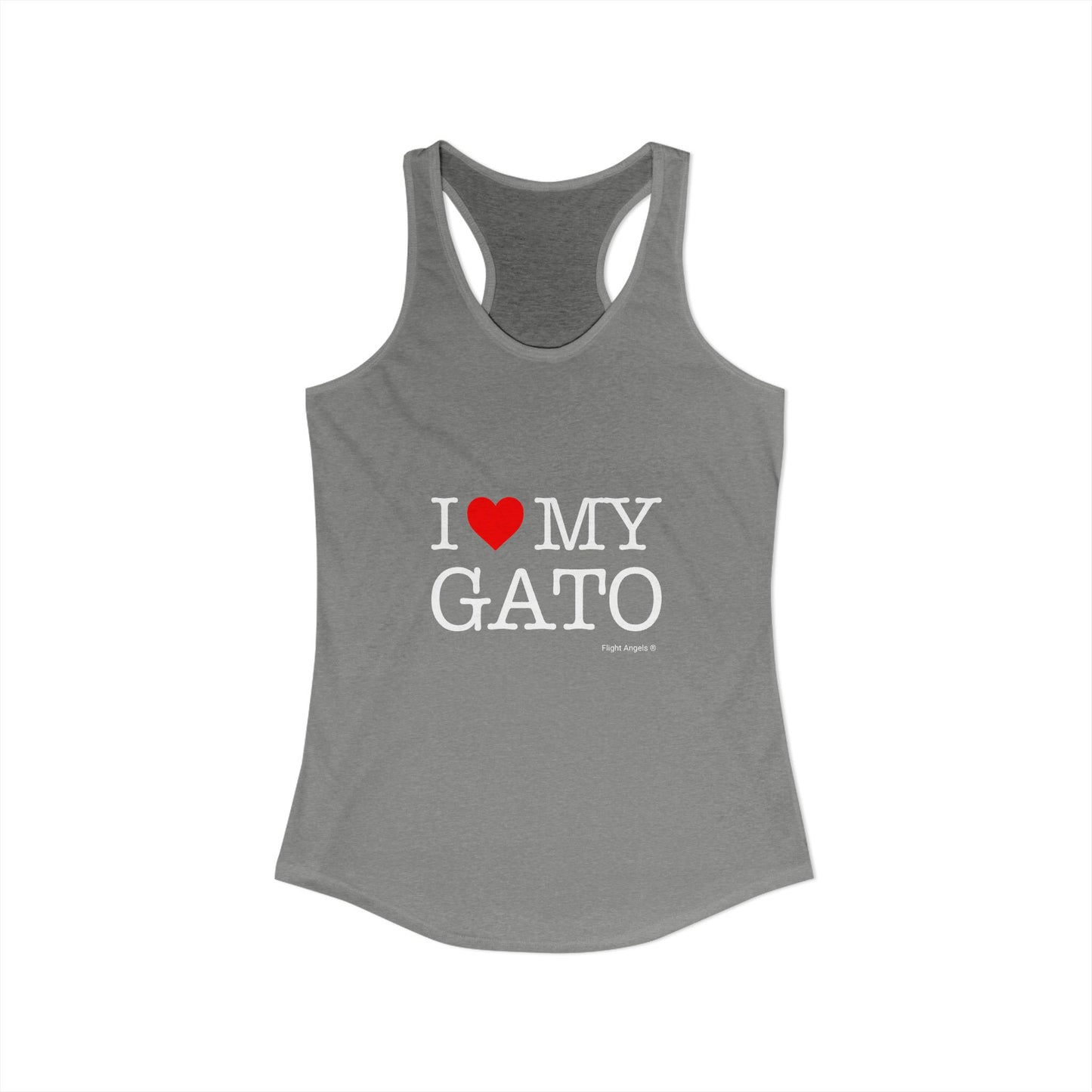 I Love My Gato Women's Racerback Tank