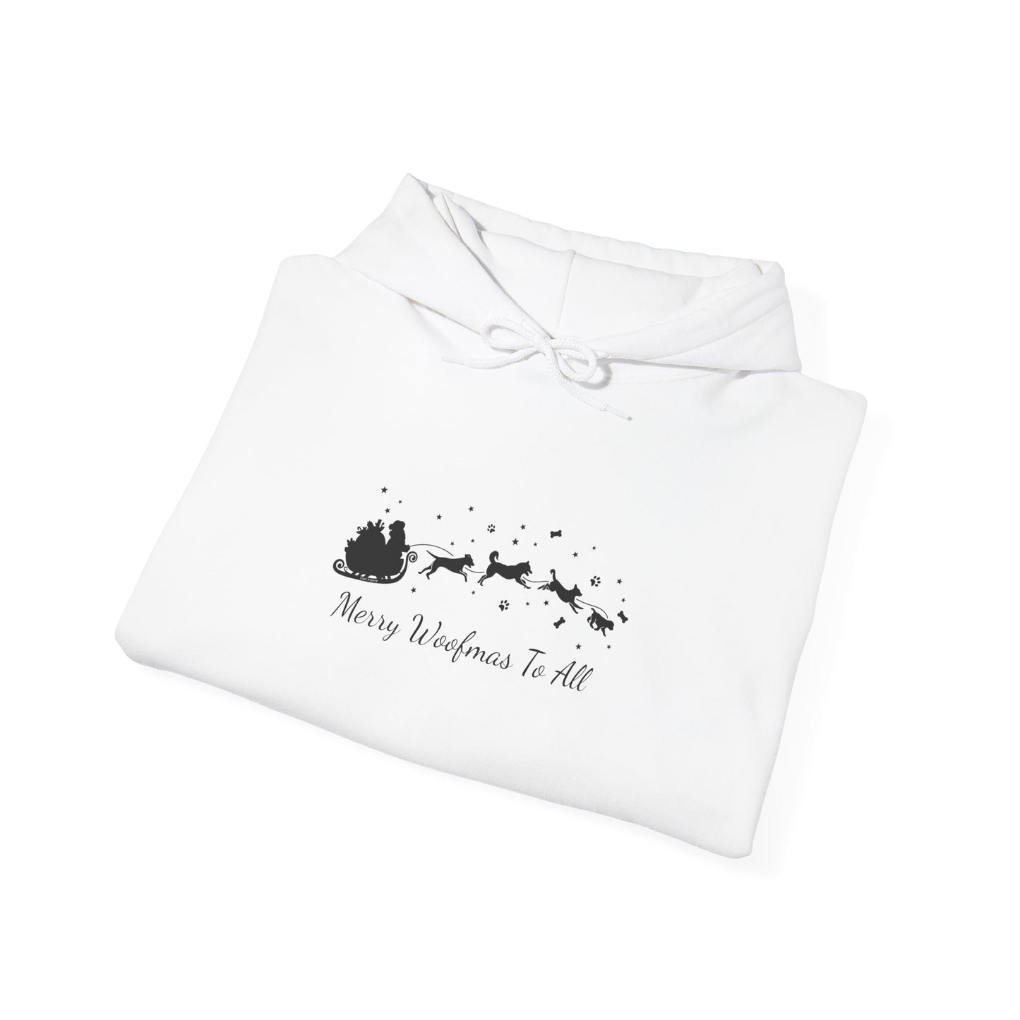 Christmas Dog Sleigh Unisex Hooded Sweatshirt
