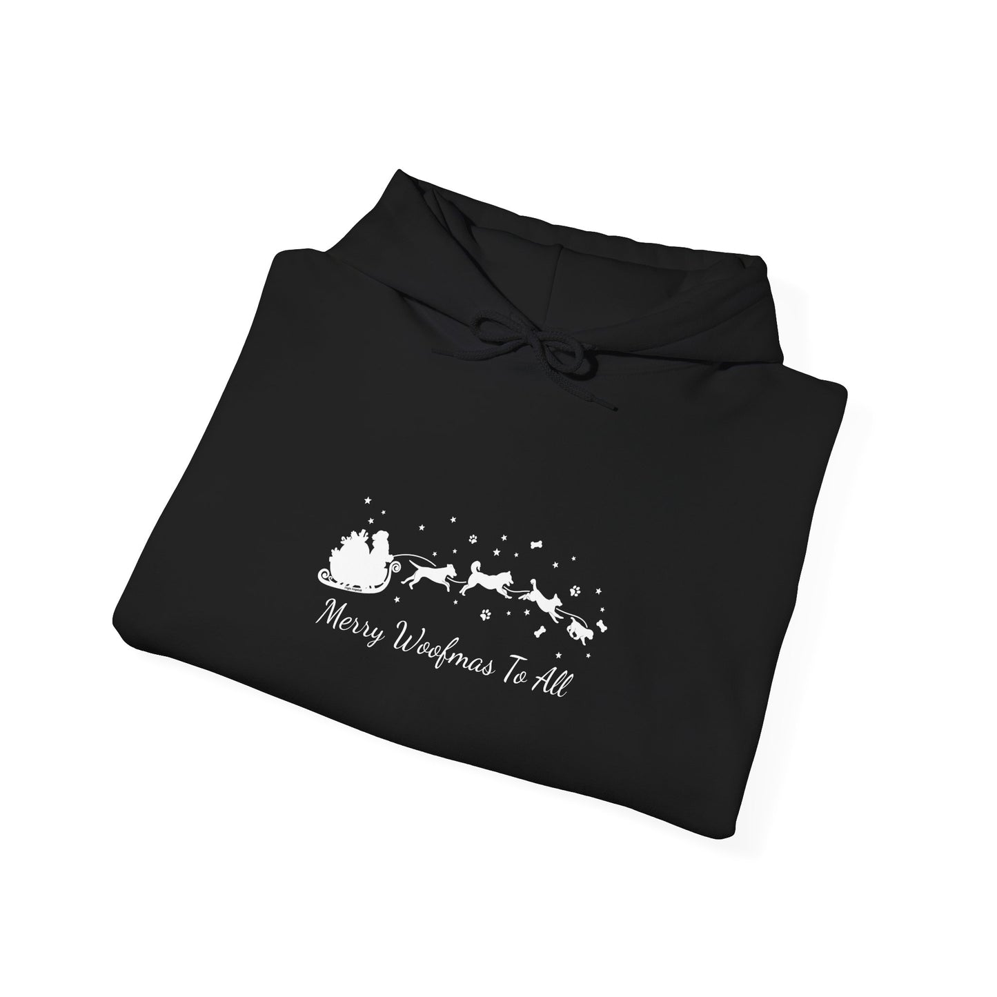 Christmas Dog Sleigh Unisex Hooded Sweatshirt