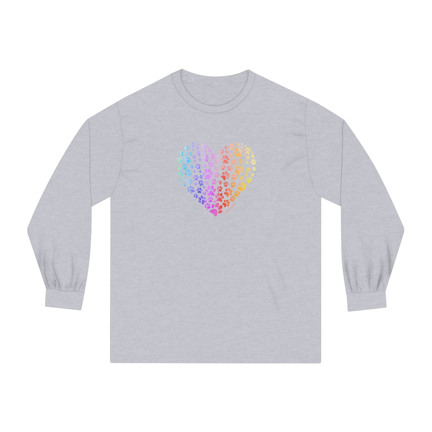 Paw Heart Unisex Long Sleeve Tee