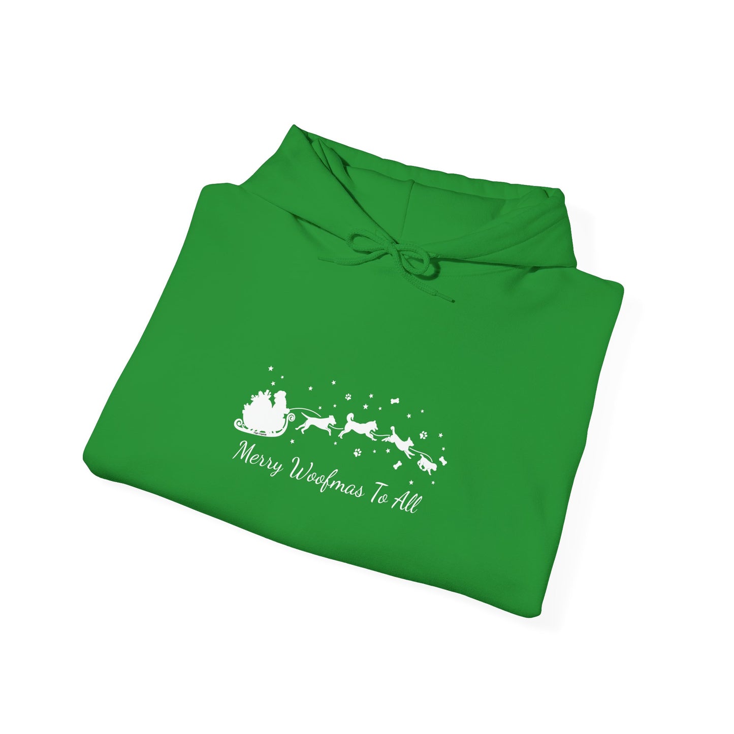 Christmas Dog Sleigh Unisex Hooded Sweatshirt