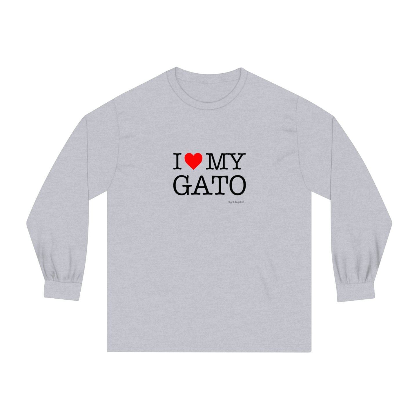 I Love My Gato Unisex Long Sleeve Tee