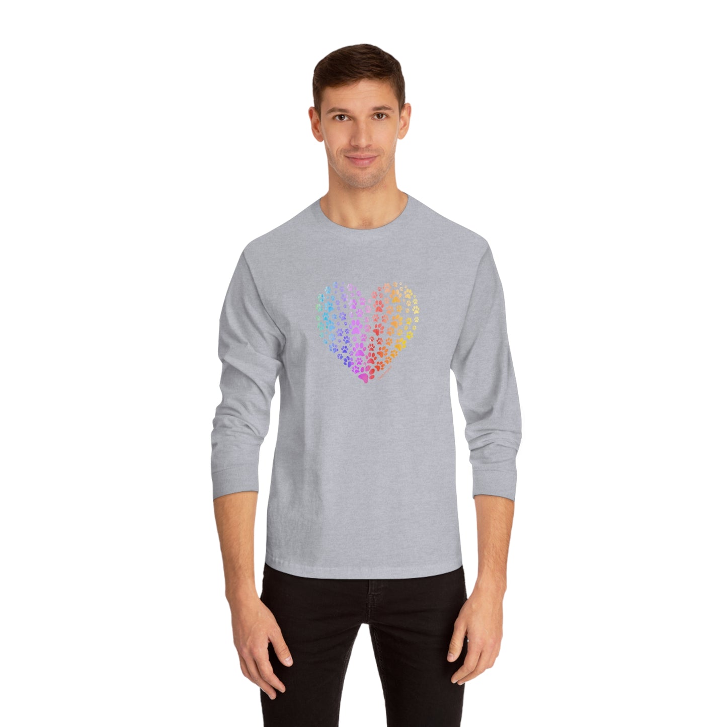 Paw Heart Unisex Long Sleeve Tee