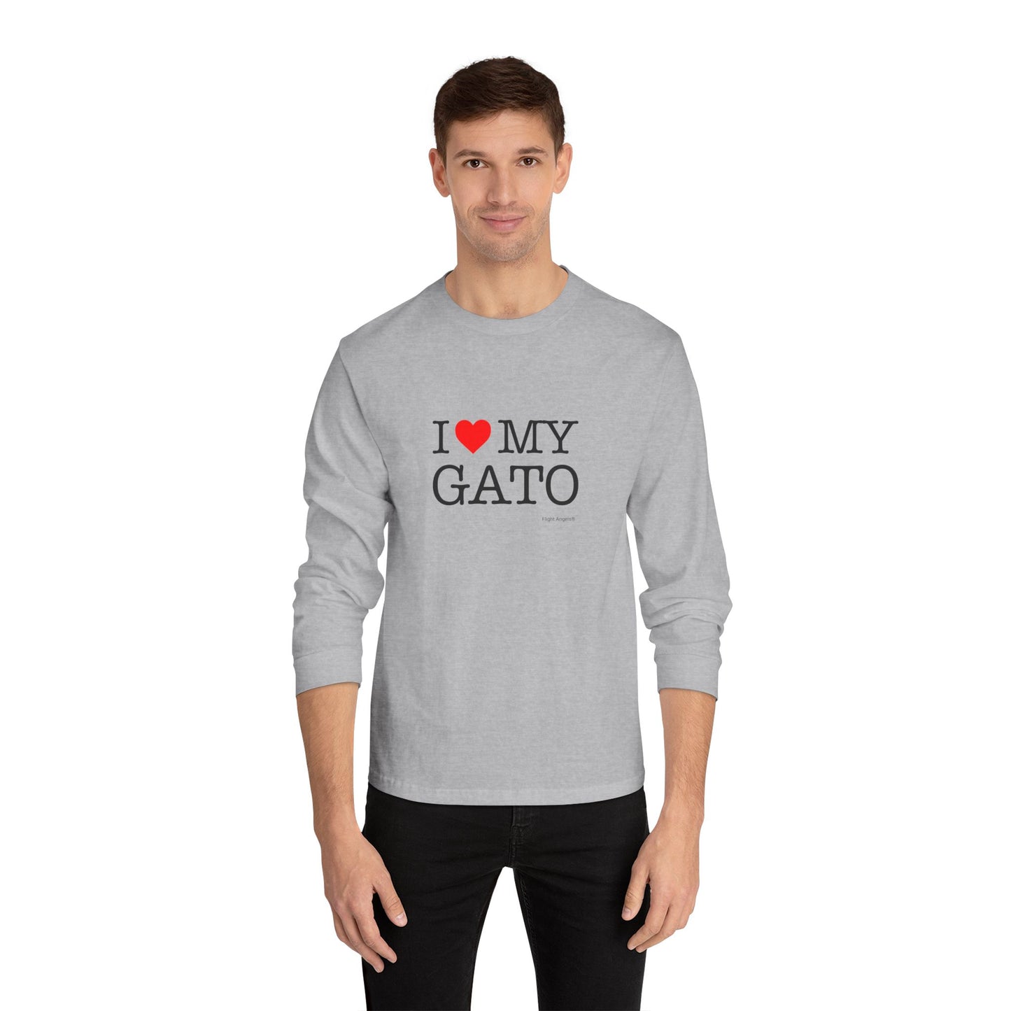 I Love My Gato Unisex Long Sleeve Tee