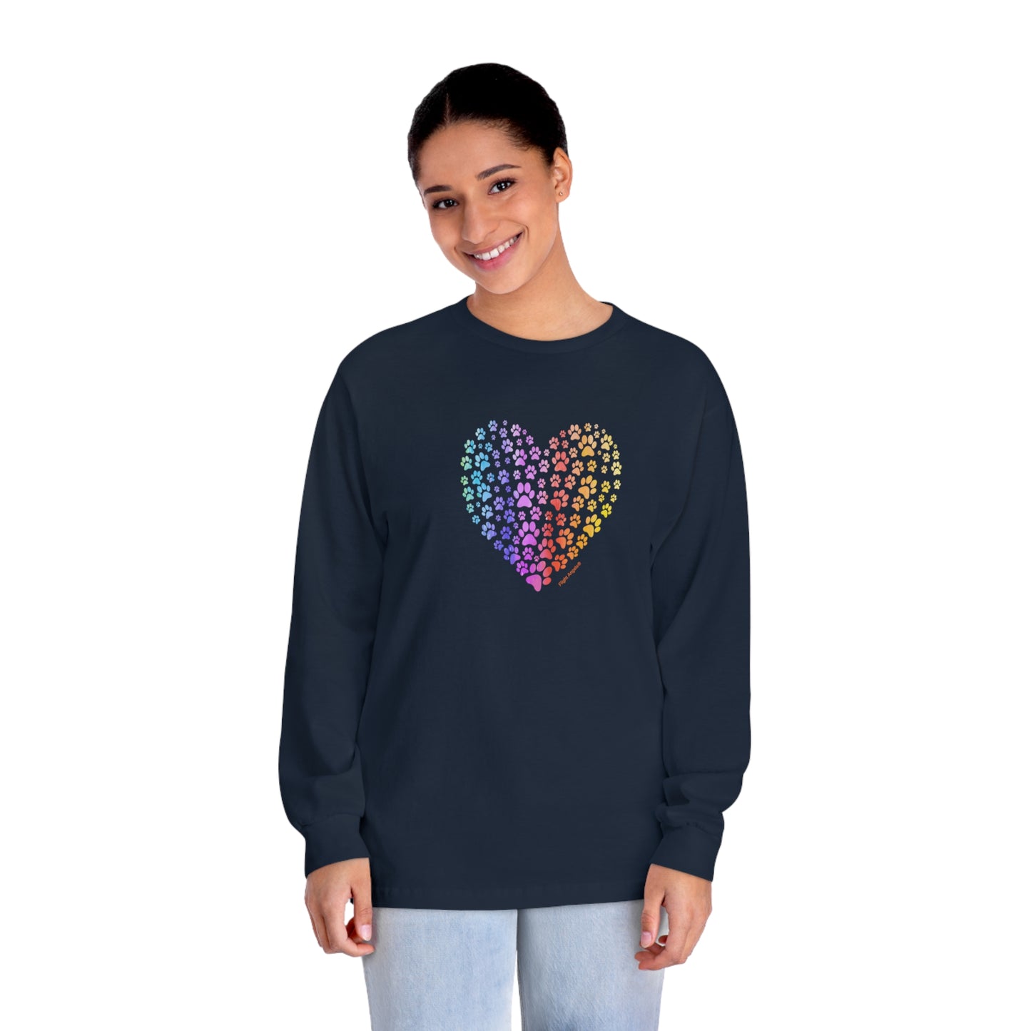 Paw Heart Unisex Long Sleeve Tee