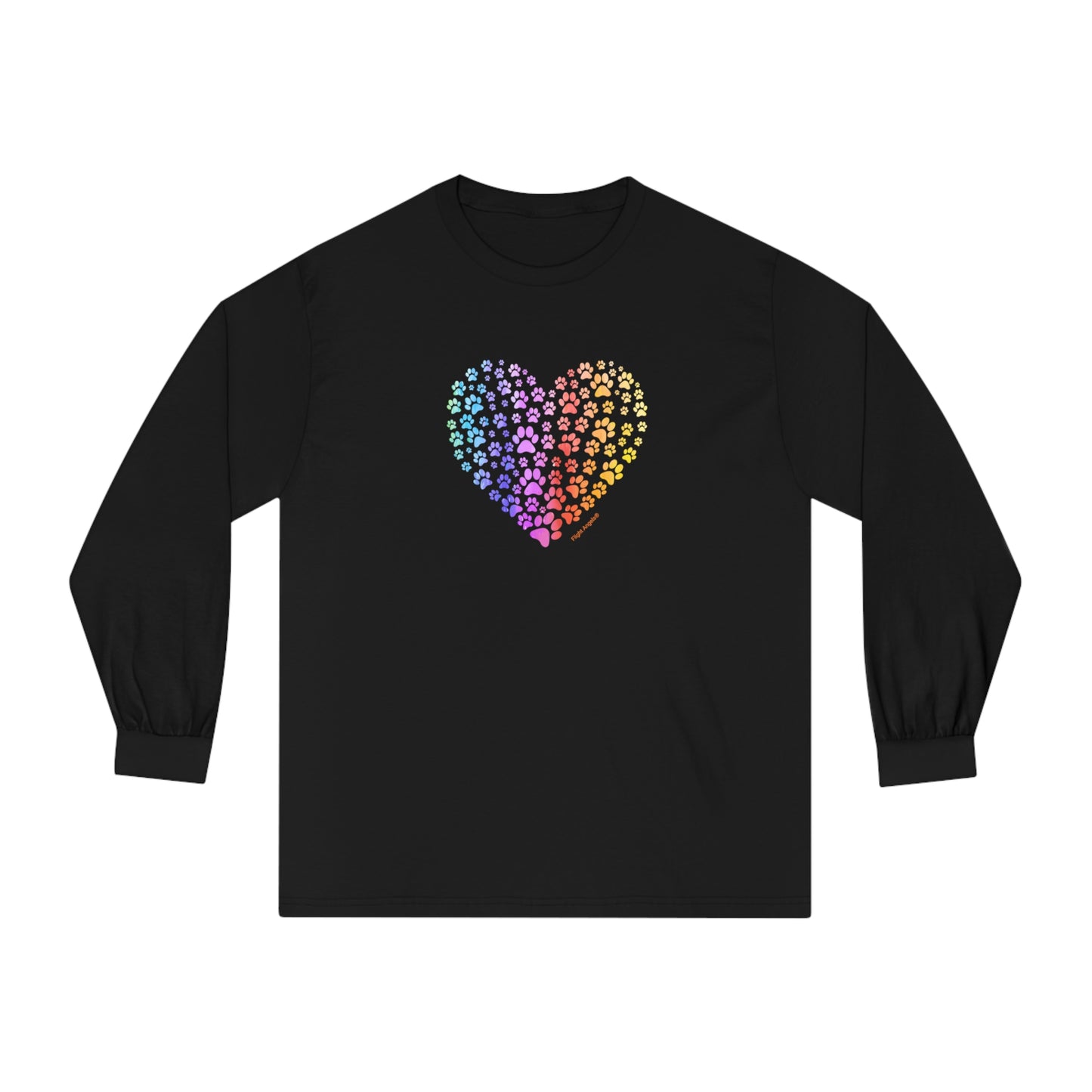 Paw Heart Unisex Long Sleeve Tee