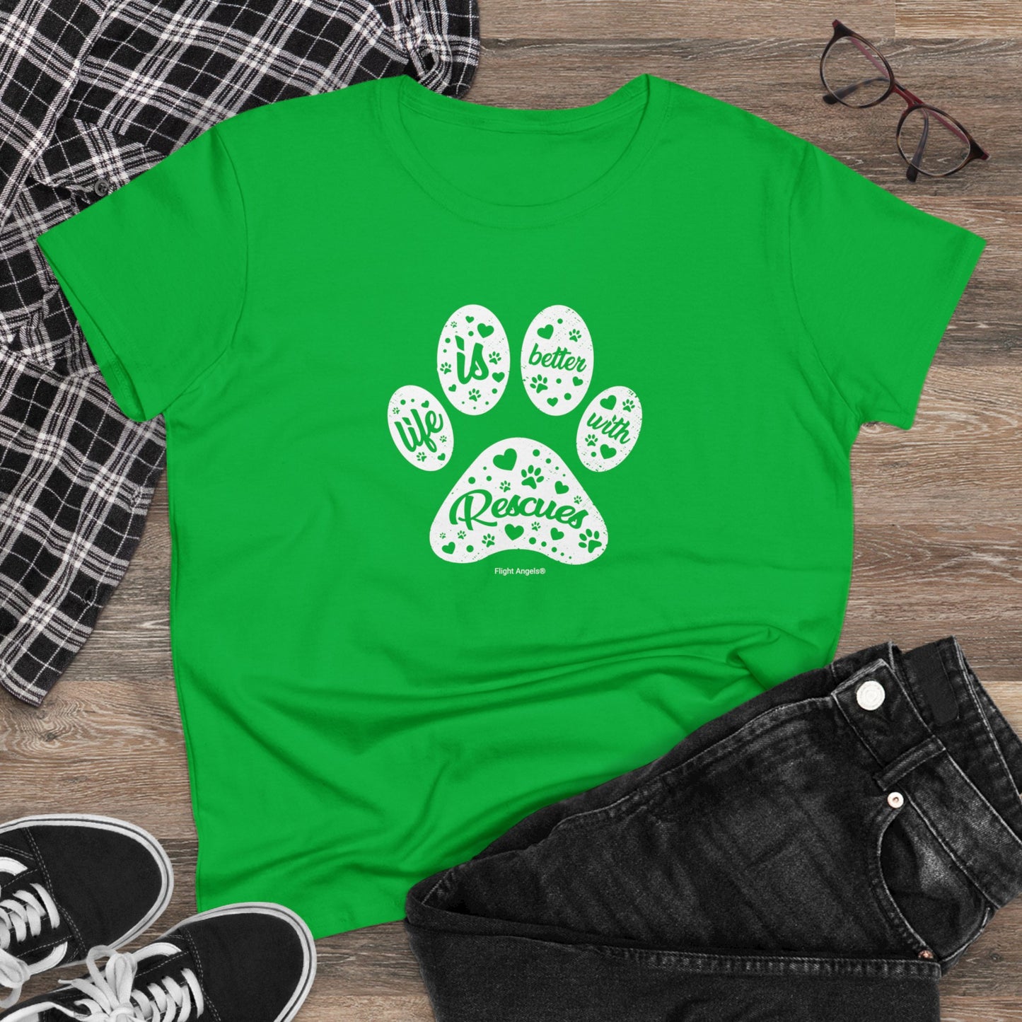 Life is Better with Rescues Women's Tee